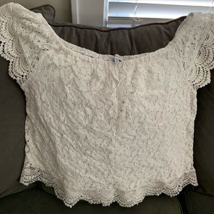 Lacy crop top